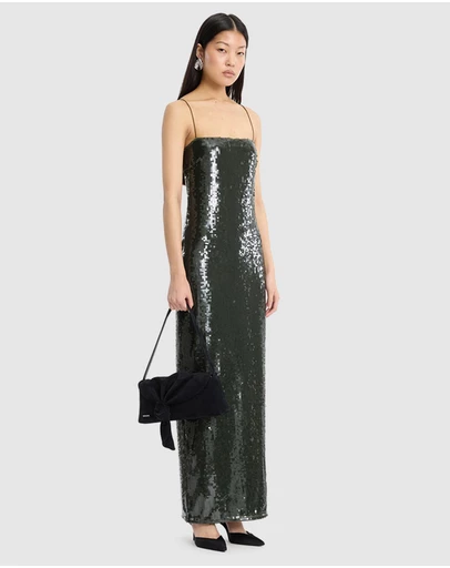 ROTATE - Sequins Maxi Slip Dress