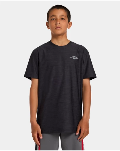 Billabong - Boys 8 to 16 Boys Diamond Shoreline Loose Fit Short Sleeve Rashguard