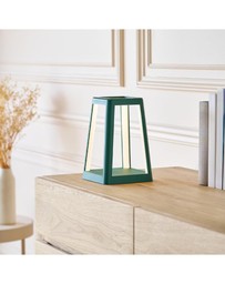 Lexon - Lexon Lantern Portable Lamp With Built-In Wireless Charger - Green