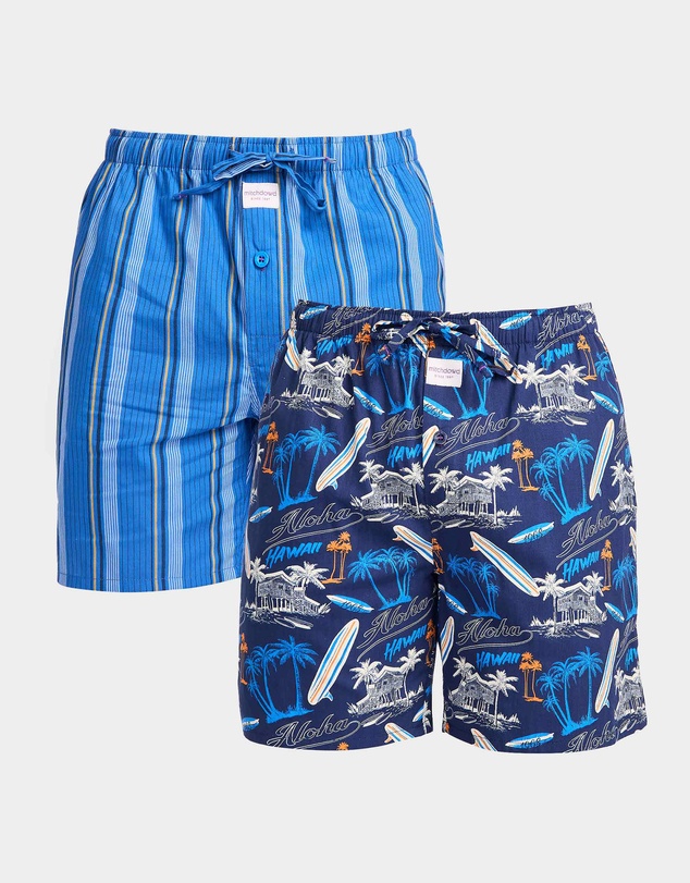 Mitch Dowd - Mitchdowd Surf 1968 Cotton Sleep Shorts 2 Pack