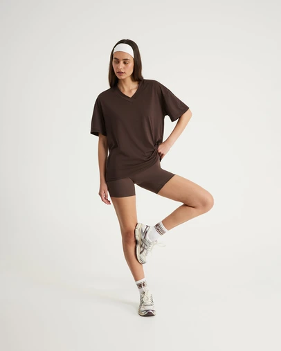 Upstate - Air Flex V-Neck T-Shirt - Espresso