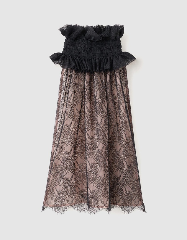 M.N.G - Lace Top With Ruff Collar