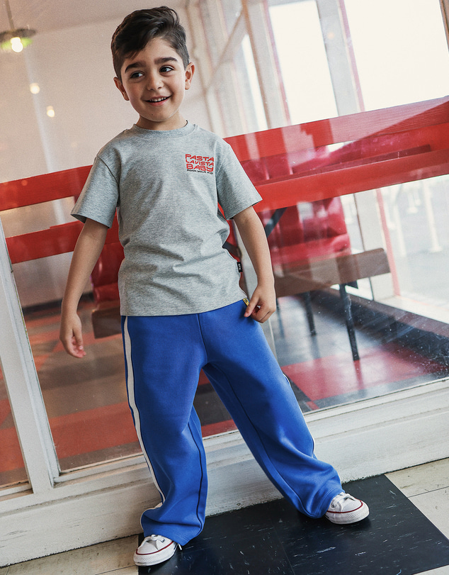 Rock Your Kid - Rafi Wide Leg Sweat Pant in Cobalt Blue