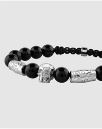 Philipp Plein - PLEIN ELITE Stainless Steel Onyx Bracelet