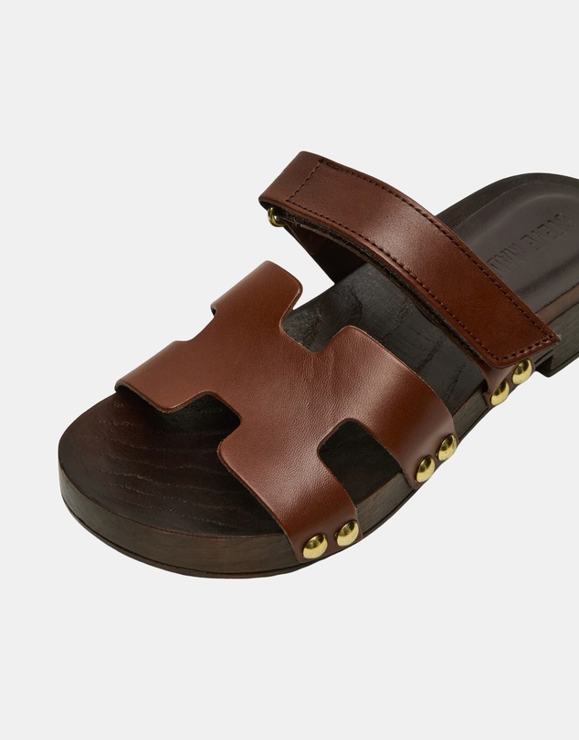 Steve Madden - Canal Brown Leather Sandals