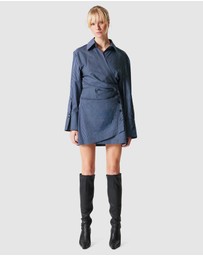 & Other Stories - Wrap Shirt Mini Dress