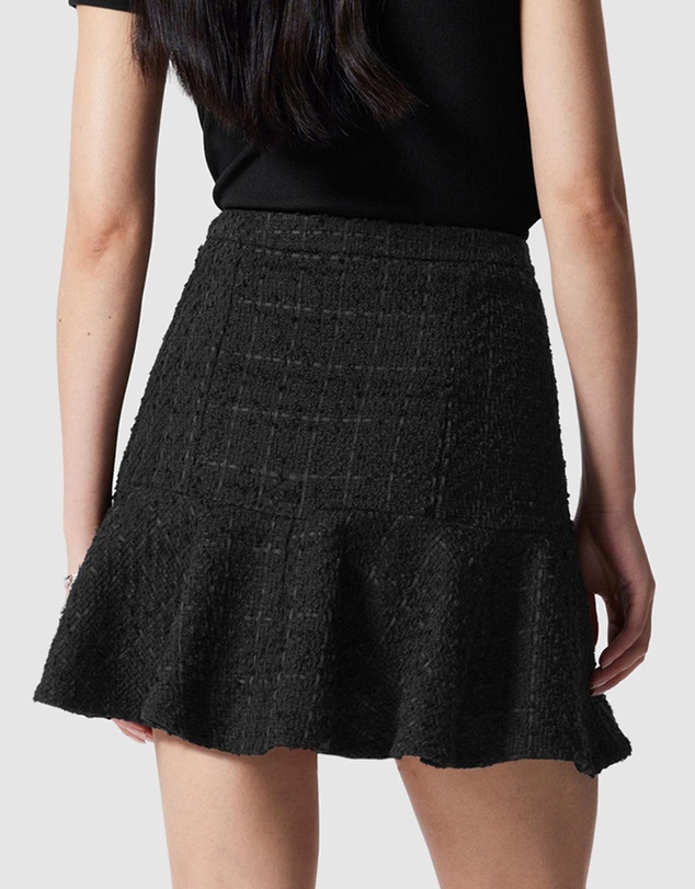 & Other Stories - Ruffled Tweed Mini Skirt