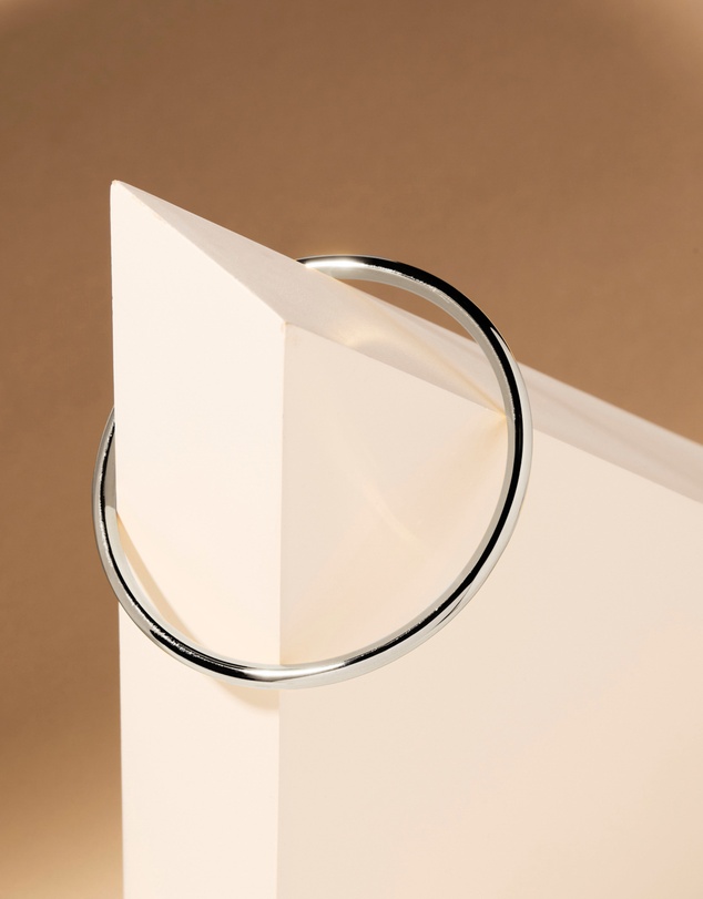Najo - Simplicity Silver Bangle