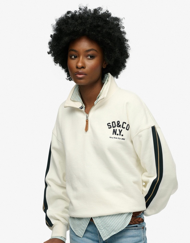 Superdry - Country Club Applique Half Zip