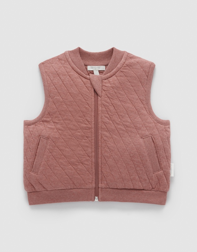 Purebaby - Quilted Vest -Kids-Babies