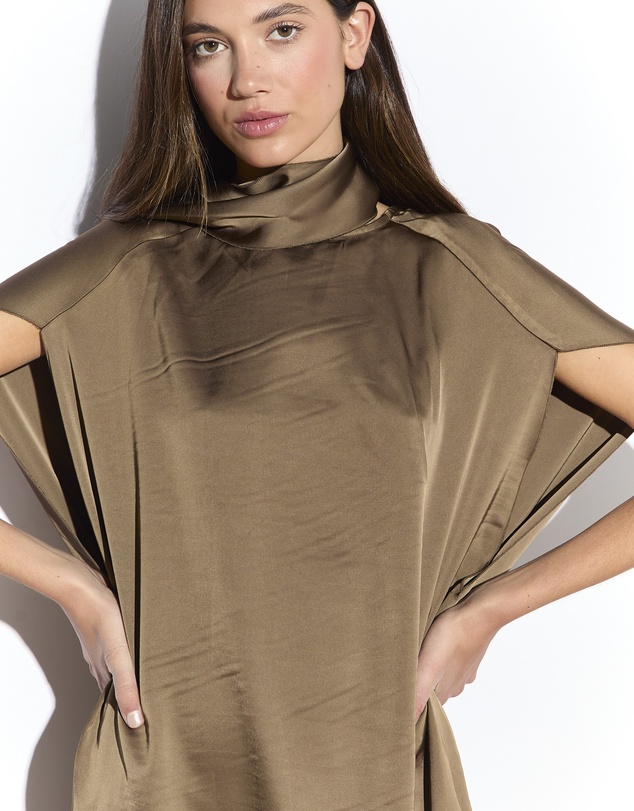 Glamorous - Scarf Neck Midi Dress