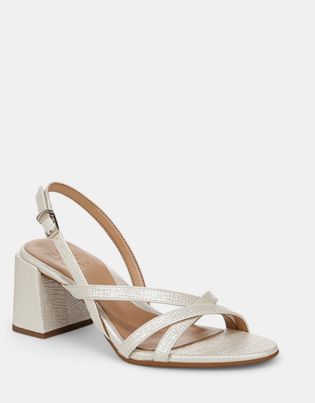 Naturalizer - Demi Block Heel Dress Sandal - Pearl White