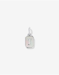 Michael Hill - Letter J Mother of Pearl Initial Pendant in Sterling Silver