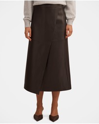 Forever New - Amelia Vegan Leather Wrap Skirt