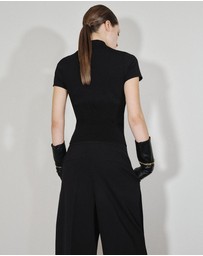 M.N.G - Perkins-Neck Sweater With Cut-Out