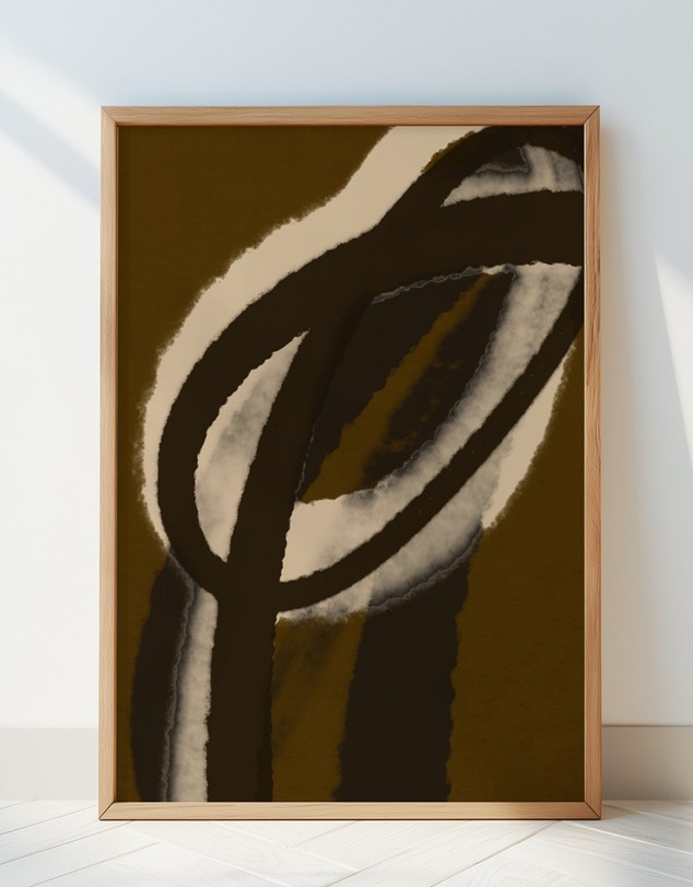 Olive et Oriel - Espressostrokes No 1 by Treechild Art Print