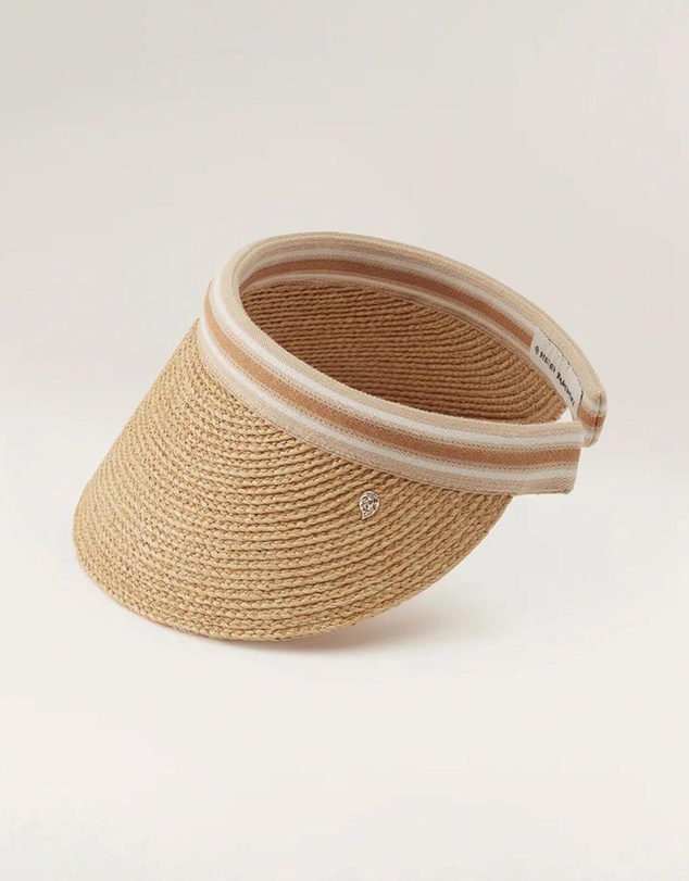 Helen Kaminski - Bianca 12 Raffia Stripe Visor