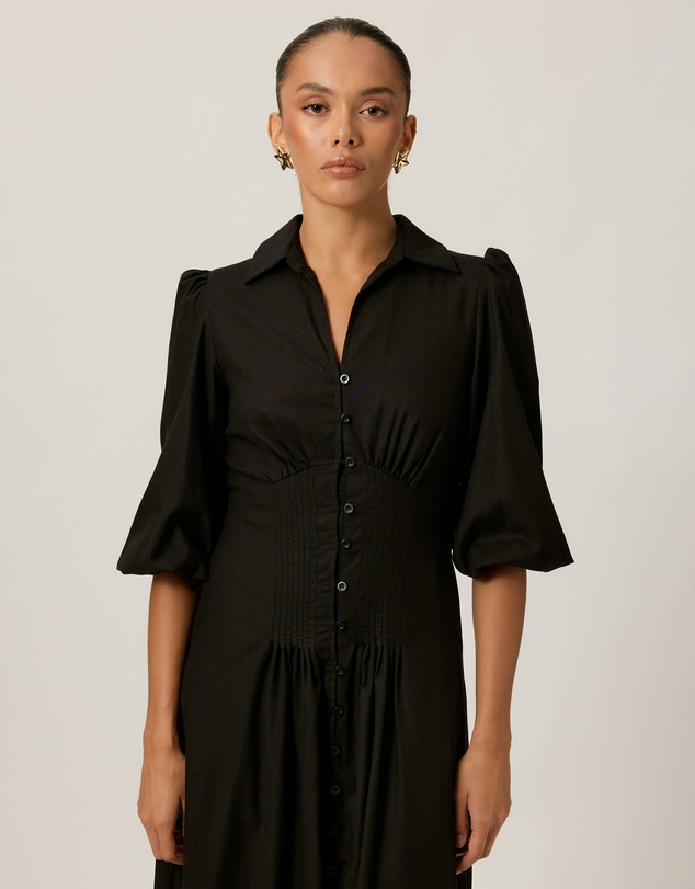 Tussah - Midi Dress with Underbust Seam