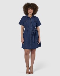 Indigo Tonic - Tia Chambray Mini Shirt Dress