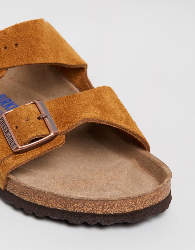 Birkenstock - Unisex Arizona Suede Leather Regular Sandals