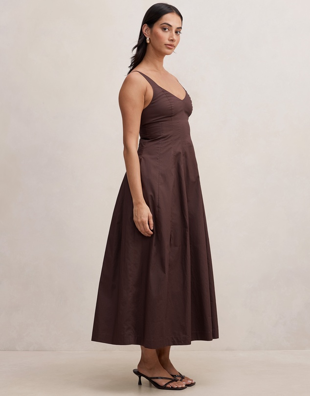 Forever New - Chessy Seamed Cotton Midi Dress