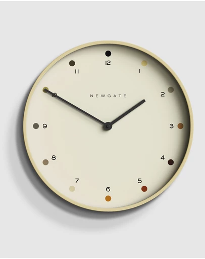 Newgate - Newgate Mr Clarke Clock Pale Wood Dot Dial
