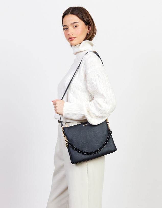 SABEN - Matilda Crossbody Black + Tonal Chain