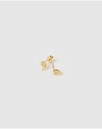 Izoa - Number 9 Stud Earrings