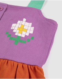 Bobo Choses - Pixel Daisy Colour Block Woven Dress - Babies-Teens