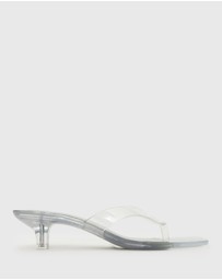 Betts - Tyla Jelly Kitten Heel Thong Sandals