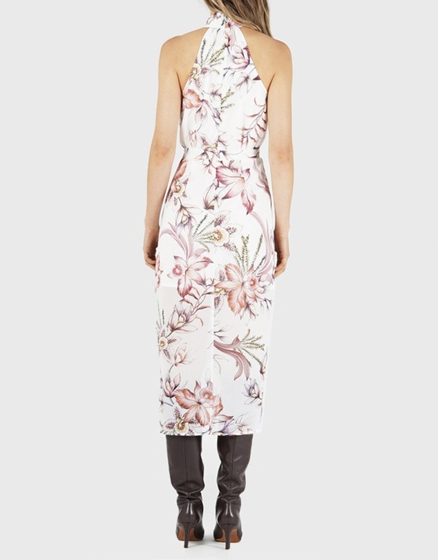 Amelius - Blushing Orchid Midi Dress