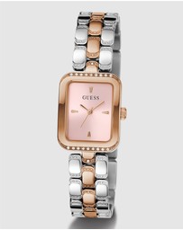 GUESS - Guess Ladies 2-Tone Rose Gold Tone 22mm Analogue Watch