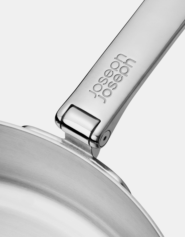 Joseph Joseph - Space Steel 6-piece Stainless-steel Cookware Set with Folding Handles