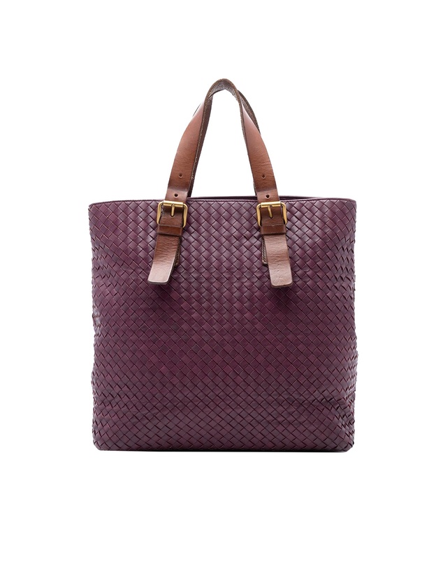 Pre-Loved by Azura Reborn - Pre-Loved Bicolor Nappa Intrecciato Belt Strap Tote