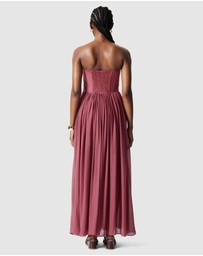 & Other Stories - Sheer Corset Midi Dress