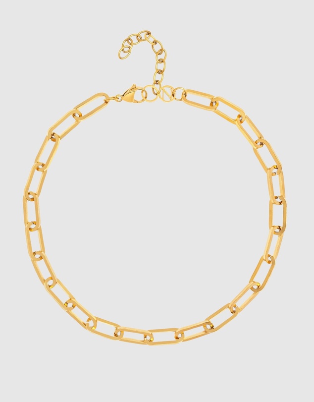Nialaya Jewellery - Gold Link Chain Necklace