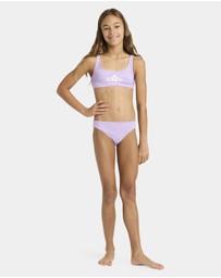 Roxy - Girls 4 to 16 Solid Active Bralette Set Two Piece