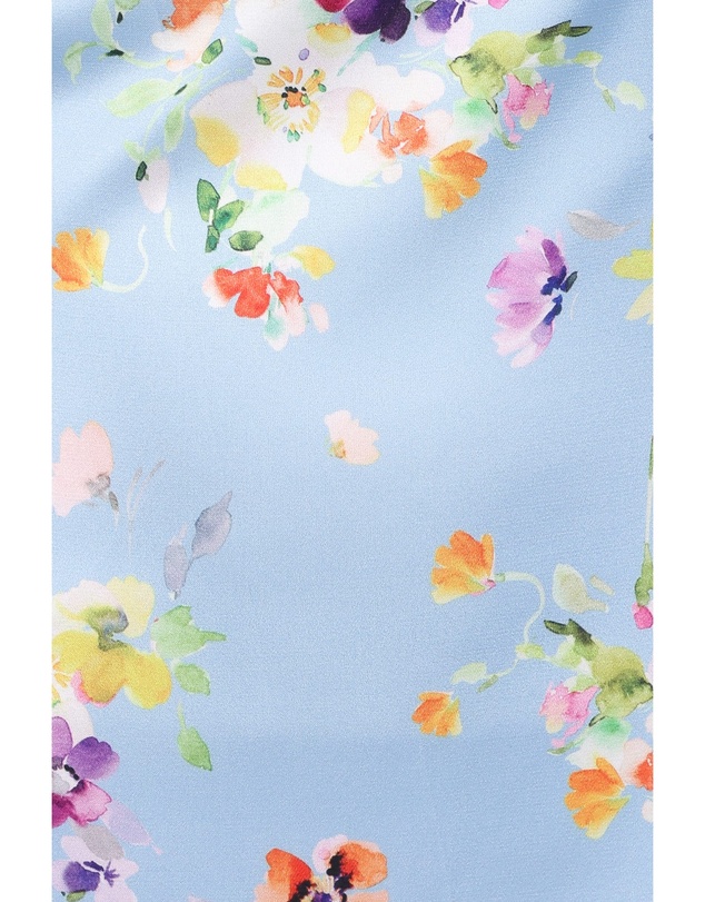 Petal & Pup - Mila Halterneck Maxi Dress - Cornflower Blue Floral