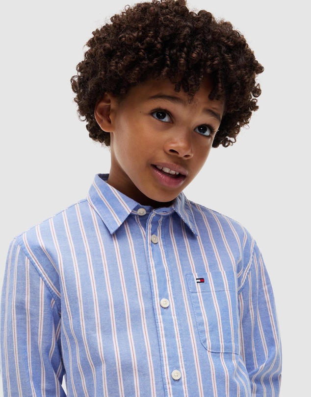 Tommy Hilfiger - Regular Fit Stripe Oxford Shirt - Teens