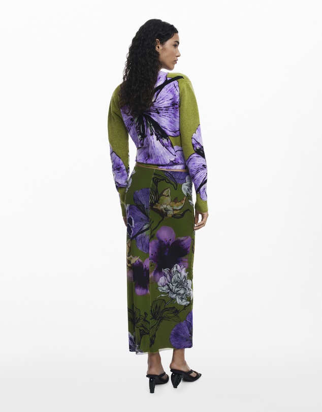 Desigual - big flowers Skirt designed by Mr. Christian Lacroix