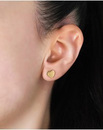 Von Treskow - Von Treskow Flat Heart Studs (8mm)