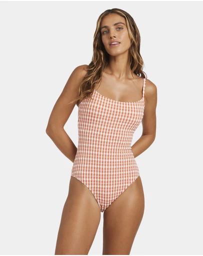 Billabong - Womens Wave Check Mia One Piece Swimsuit
