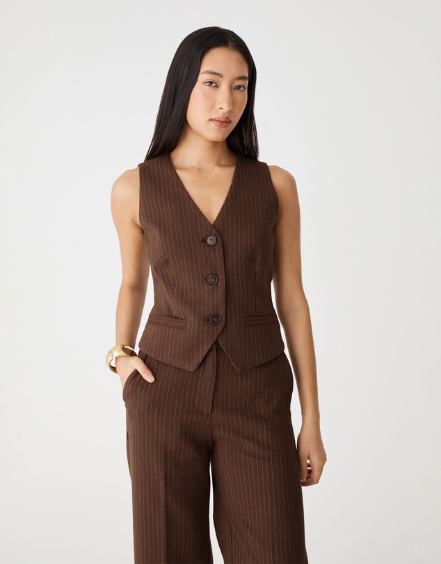 Forcast - Zara Pinstripe Vest