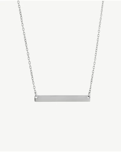 Zahar - Engravable Bar Necklace