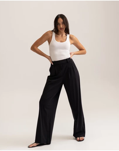 HyperLuxe The Label - Relaxed Tailored Pant