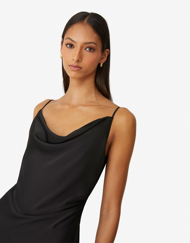Forcast - Mae Side Ruched Satin Dress