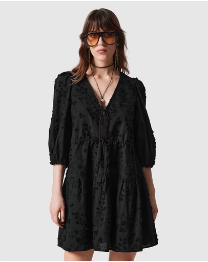 & Other Stories - Embroidered Mini Dress