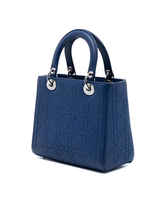 Pre-Loved by Azura Reborn - Pre-Loved Medium Ultra Matte Calfskin Cannage Embossed Lady Dior