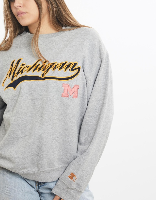 Vintage by The Real Deal - Pre Loved - Vintage Starter University of Michigan Sweatshirt