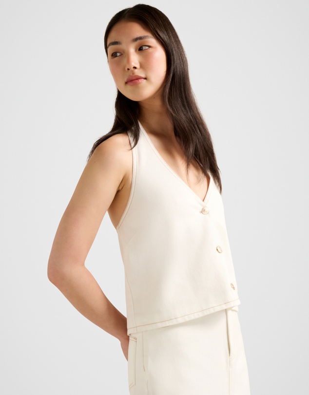 Forever New - Frankie Denim Halter Neck Top
